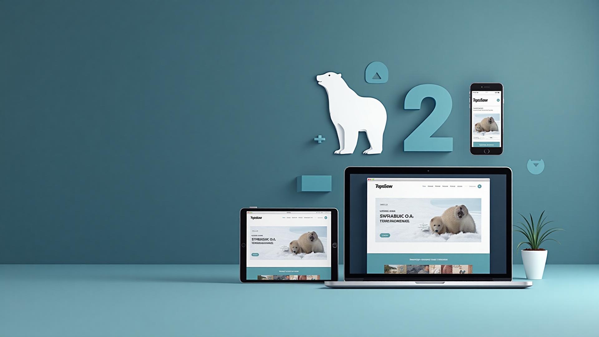 Mockups de sites modernos